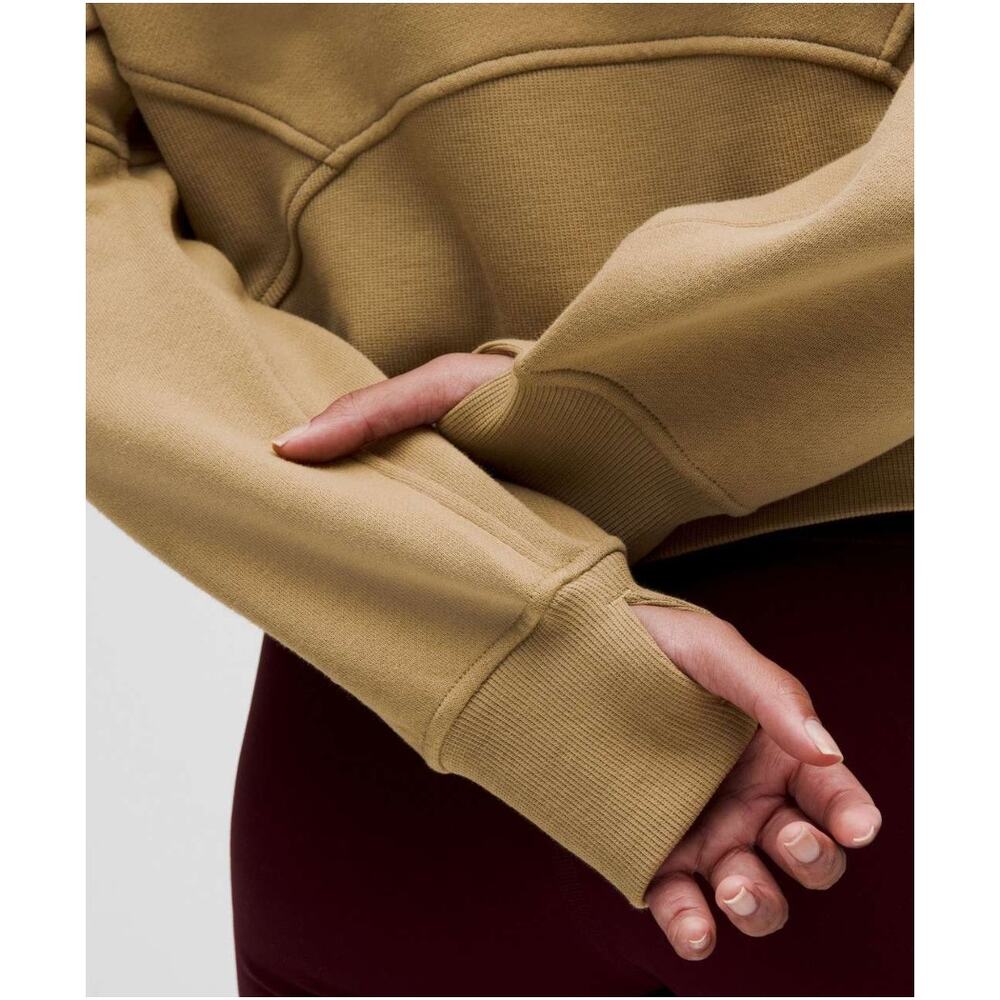 NWT Lululemon Scuba Oversized Half-Zip Hoodie Filbert Tan Athleisure Size M/L - Picture 3 of 4